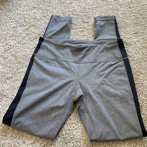 Z by Zella Leggings (Gray w/ Black Side Stripe)